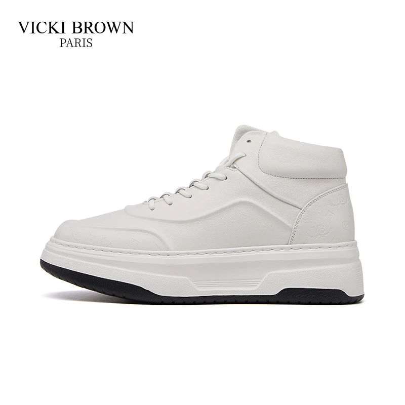 VICKI BROWN官方正品男士鞋新款秋冬厚底休闲鞋增高复古时尚板鞋
