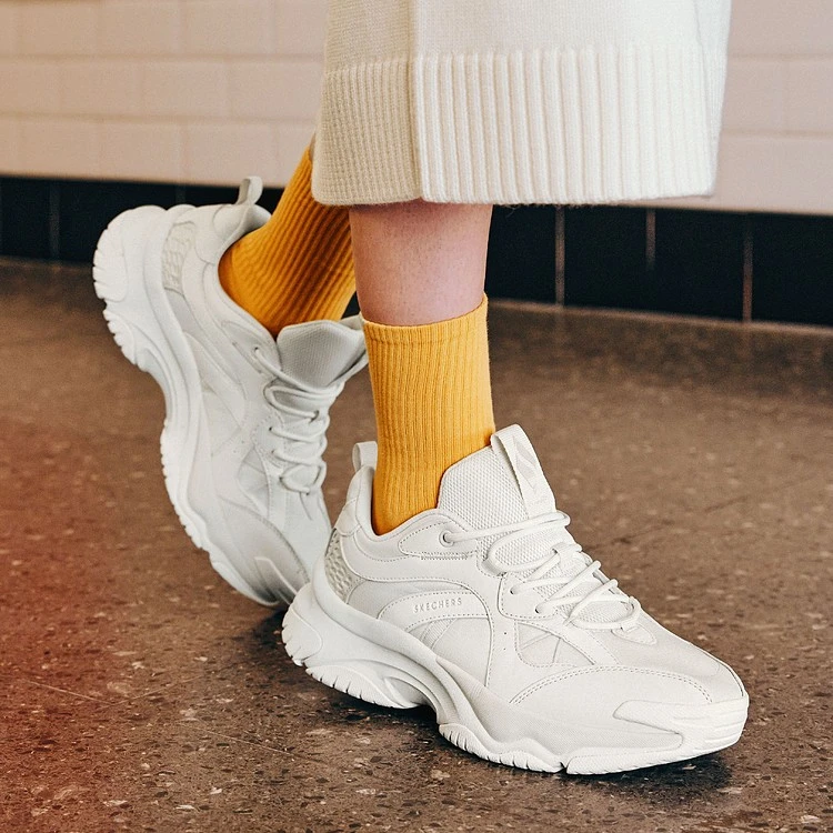 【漫月鞋】斯凯奇情侣款拼接轻质跑步鞋运动鞋子177590/183185 DB