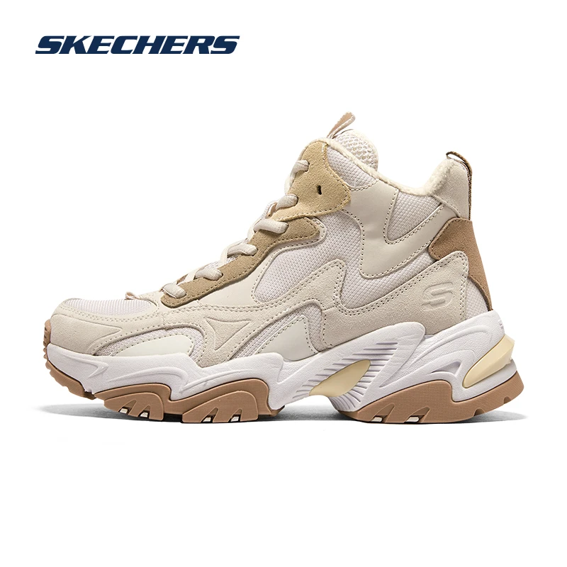 Skechers斯凯奇女鞋新款高帮保暖百搭机甲鞋时尚休闲运动鞋167587