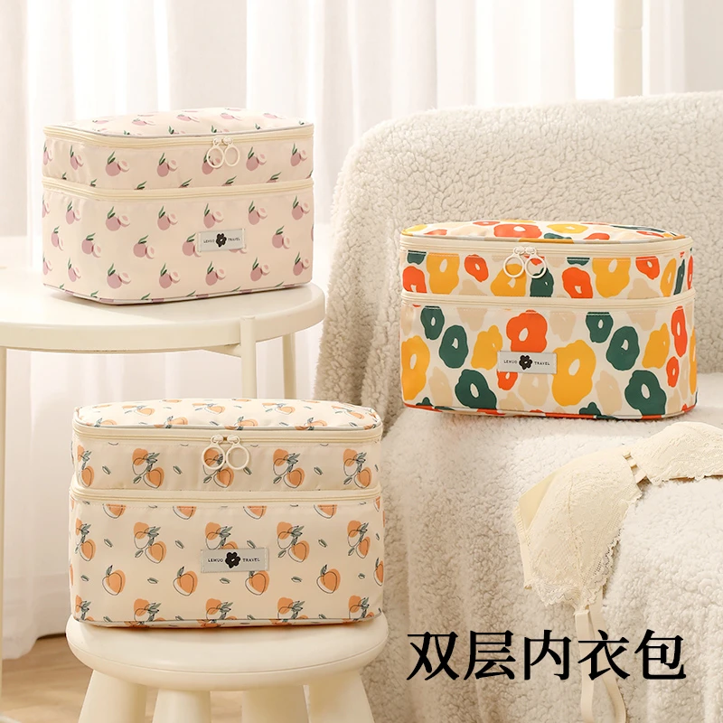 内衣收纳包旅行便携内衣内裤袜子三合一文胸收纳袋贴身衣物收纳盒