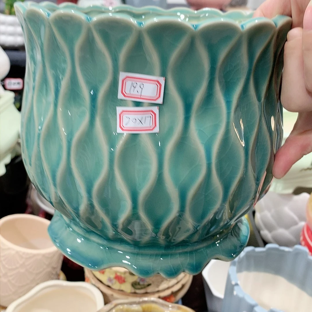 红陶陶瓷多肉花盆特价