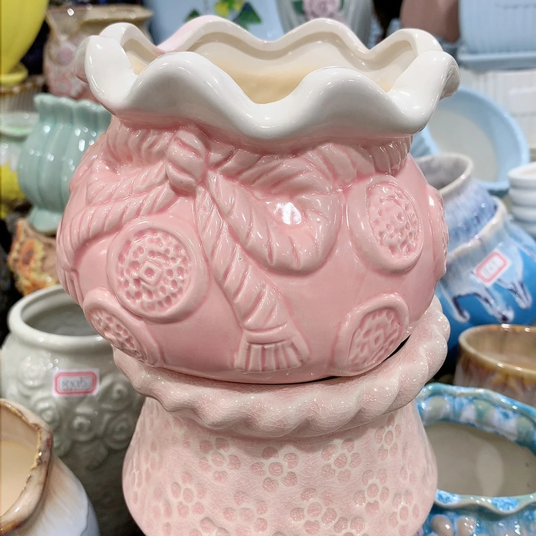 红陶陶瓷多肉花盆陶瓷多肉花盆