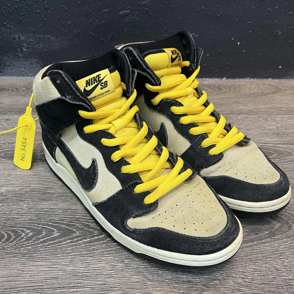42.5码dunkhigh黑黄 正常使用痕迹 已清洗消毒 公价719休闲板鞋