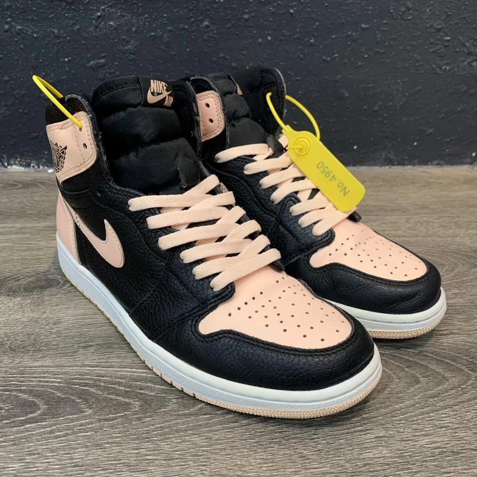 90新43码AJ1黑粉脚趾 鞋头星星齐全 鞋面成色新 已清洗 公价1359