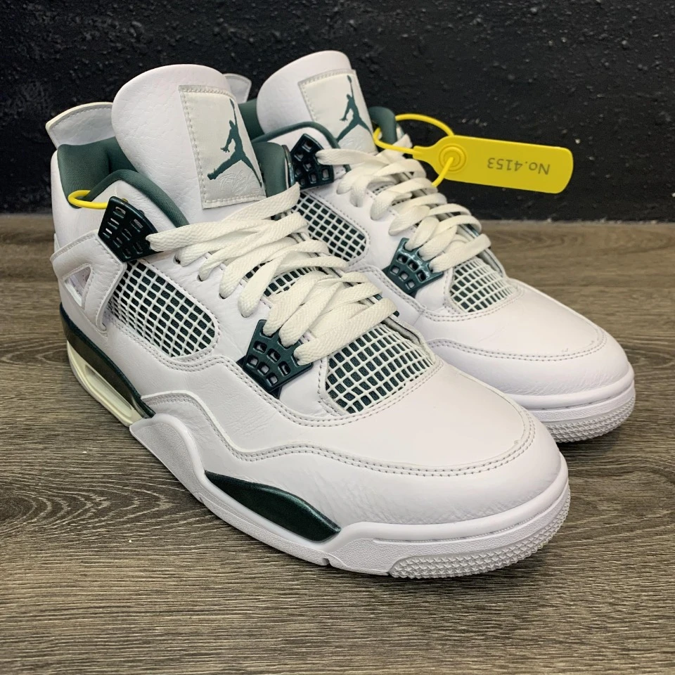 44.5码AJ4白绿 原盒 95新磨损小 鞋面漂亮 已精洗消毒 989