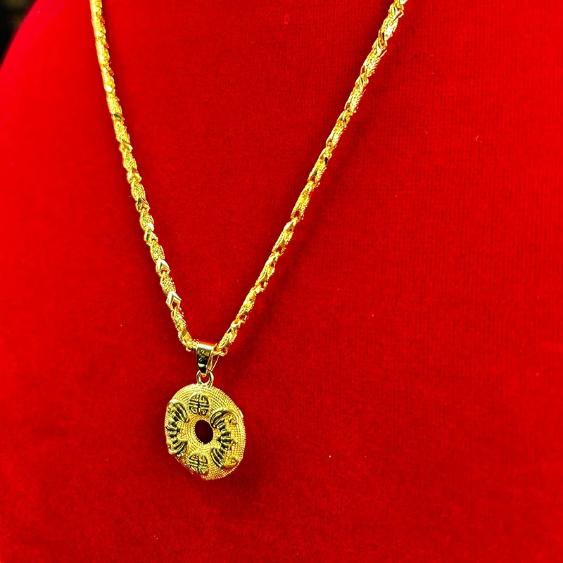 合金项链  宠粉专享】平安扣项链女款时尚饰品百搭轻奢女士首饰