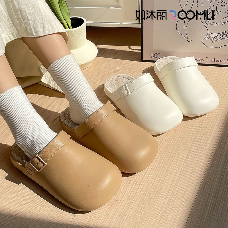 『如沐丽²⁰²⁴』防水情侣外穿踩屎感厚底秋冬季保暖2024新款勃肯鞋