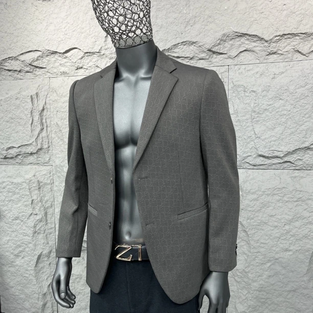 【秋冬特惠款】8678款高品质色织字母提花弹力锦商务休闲上衣西服