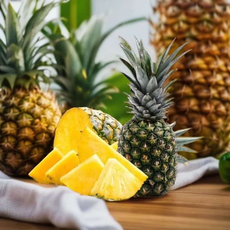 西双版纳云南凤梨香甜微酸食用躺平热带水果树上金钻新鲜现发