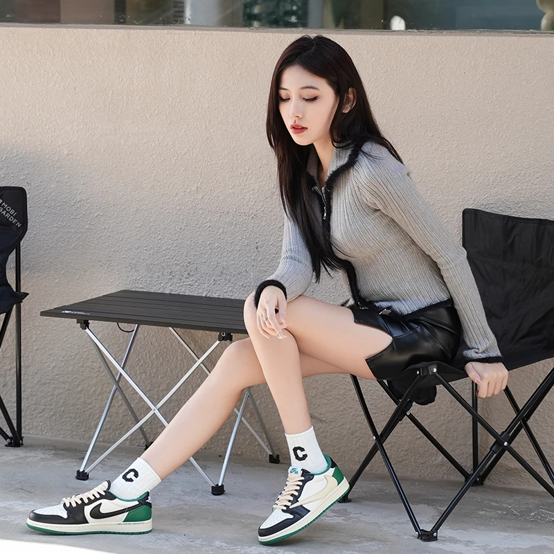 Nike/耐克AIR  Jordan 1 Low凯尔特绿男女低帮潮流透气【球鞋定制】