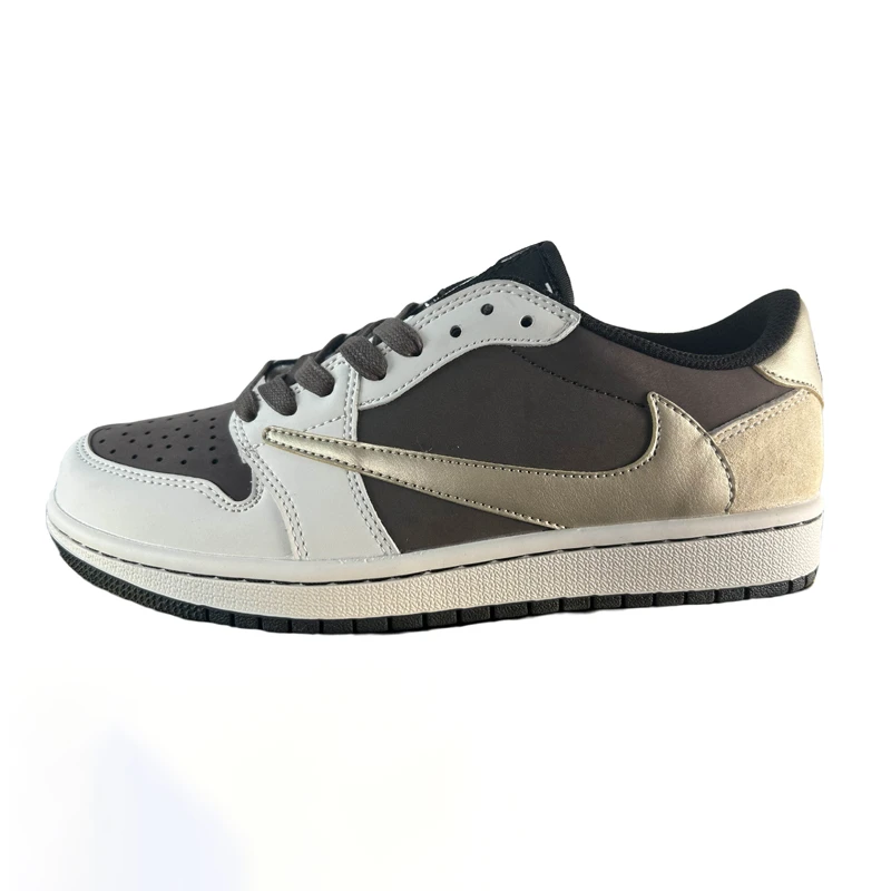 Nike/耐克AIR Jordan 1Low 鎏金雪茄男女低帮百搭时尚【球鞋定制】