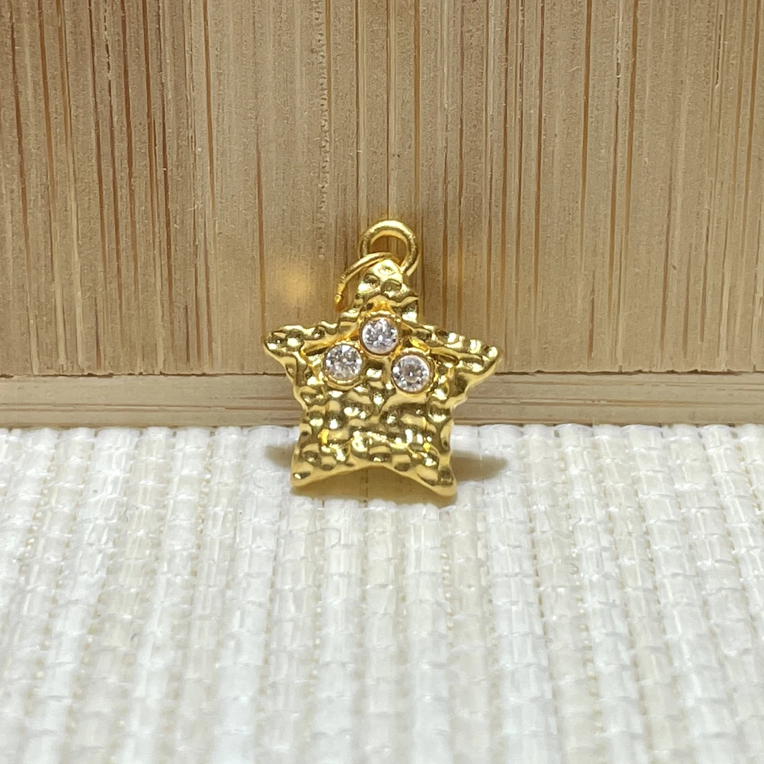 足金镶嵌星星挂件