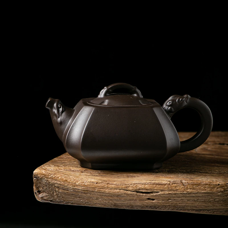 四方龙尊紫砂壶 家用泡茶壶茶器 容量300CC