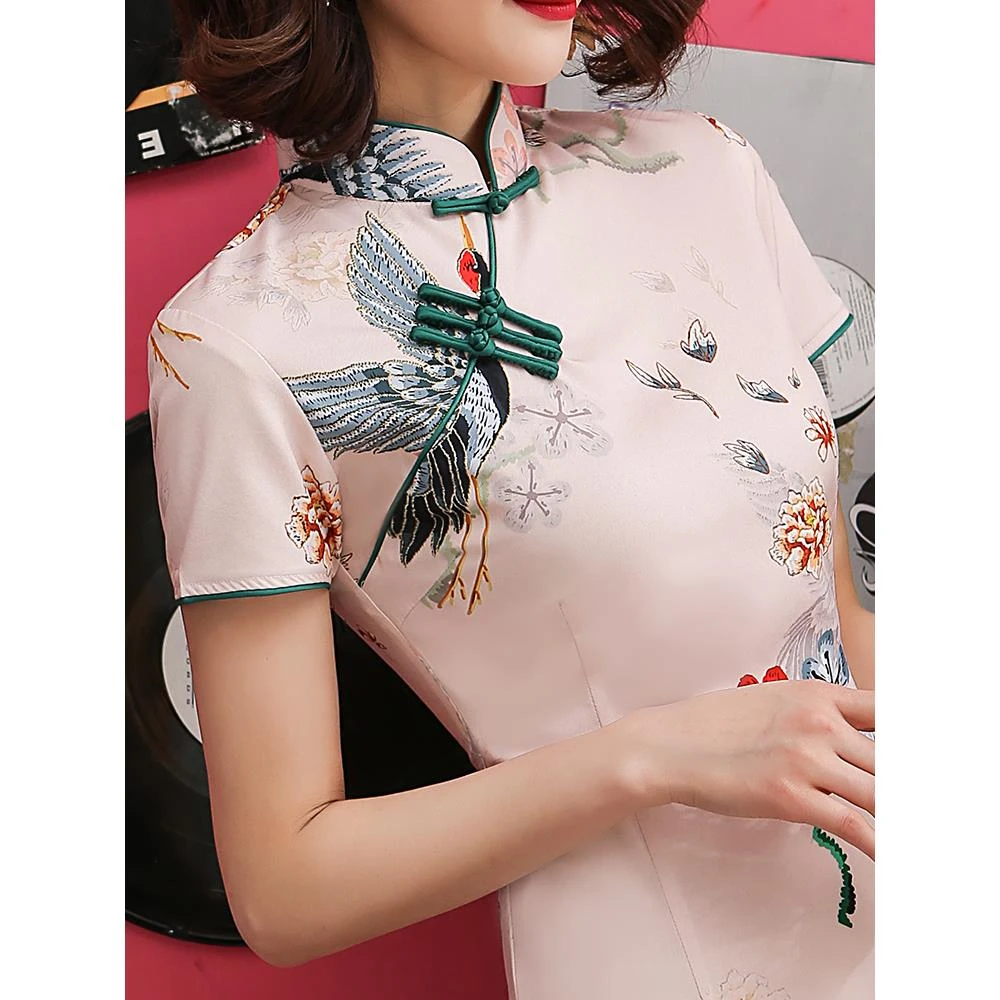 旗袍年轻款少女2025年新款小个子裙女夏季法式改良版连衣裙国风