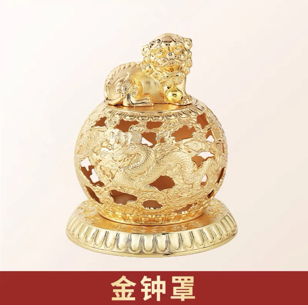 李居明吉祥物金钟罩摆件五黄位家居摆设