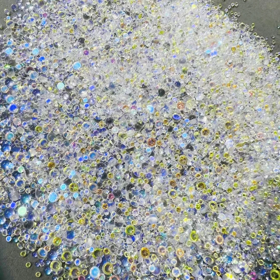 QA 美甲人鱼泪 半圆人鱼泡泡珠 K9水晶玻璃材质日系高品质平底钻