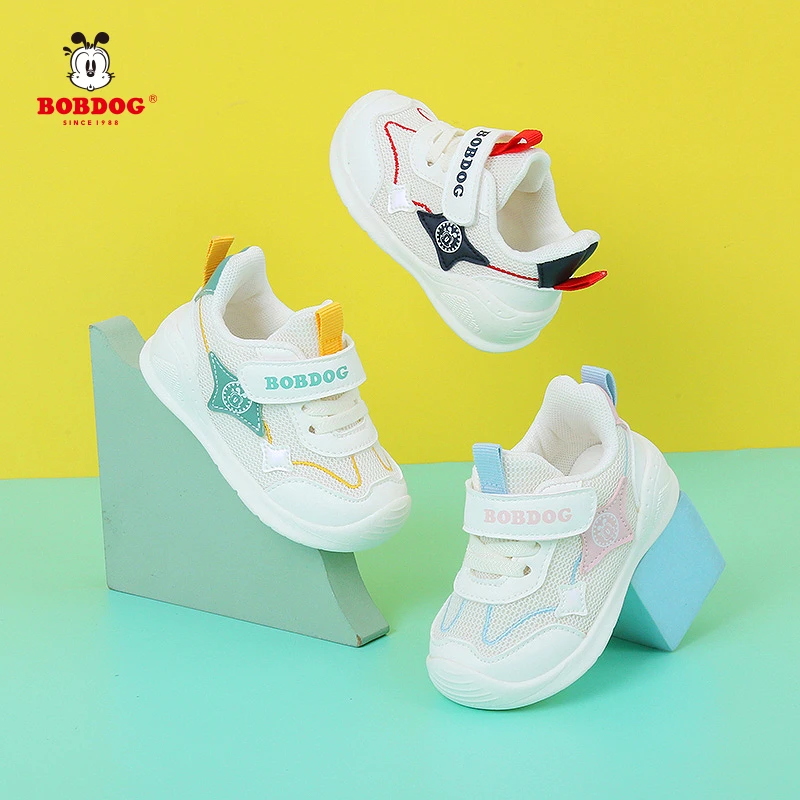 Bobdog/巴布豆【春季单鞋】新款男女宝休闲他软底防滑学步机能鞋316