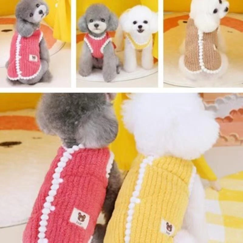 宠物衣服秋冬装加绒背心狗狗冬季新款保暖泰迪小型犬猫咪宠物服装