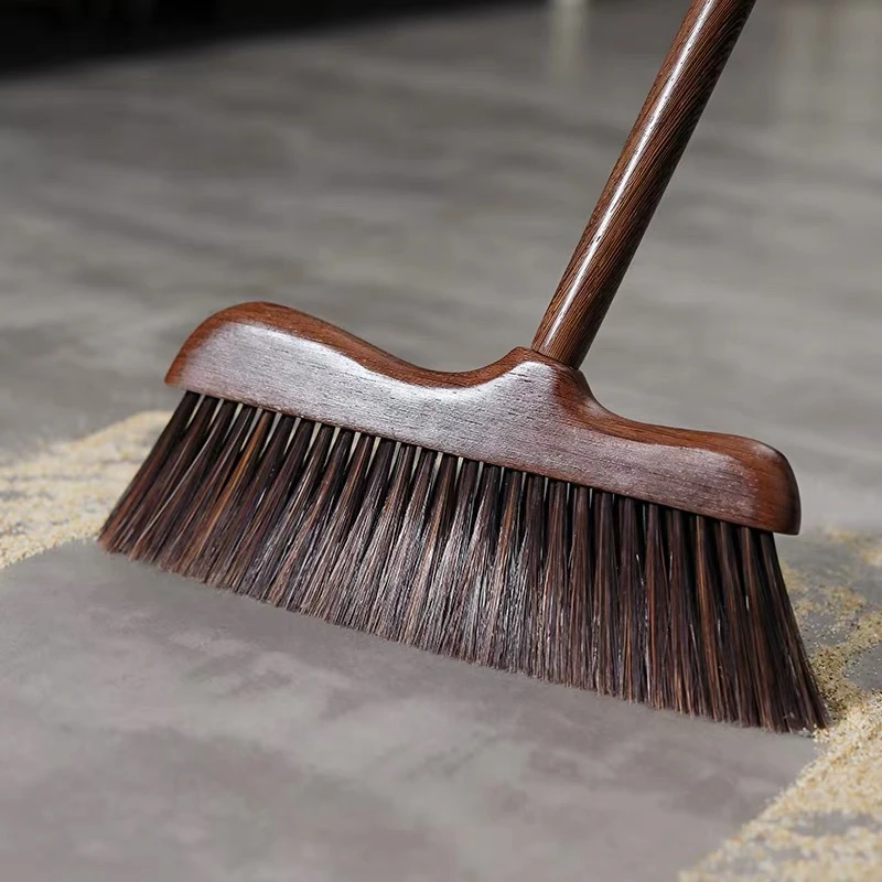 鸡翅木家用木地板软毛扫把实木儿童拼接个性中式禅意除尘扫帚笤帚