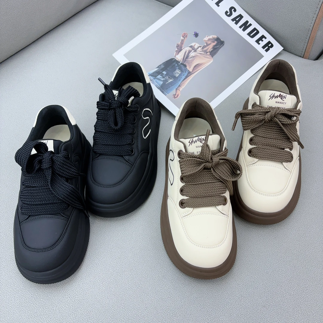 DHR COLLECTTIONS豆豆 秋冬新款厚底舒适透气面包鞋休闲鞋D9830-1