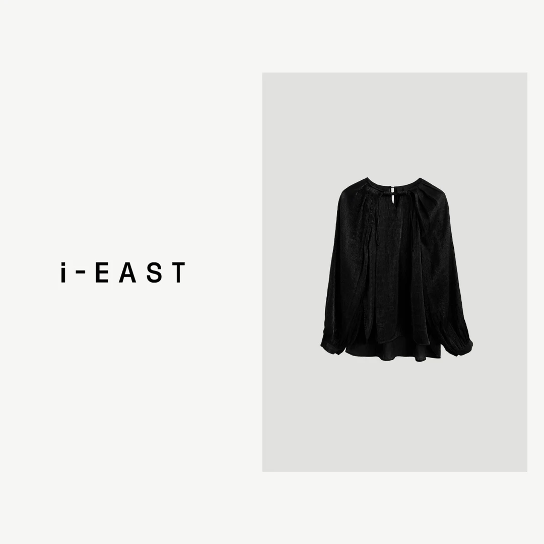 i-EAST 格蕾小姐~肌理感气质衬衫上衣-4C T12155