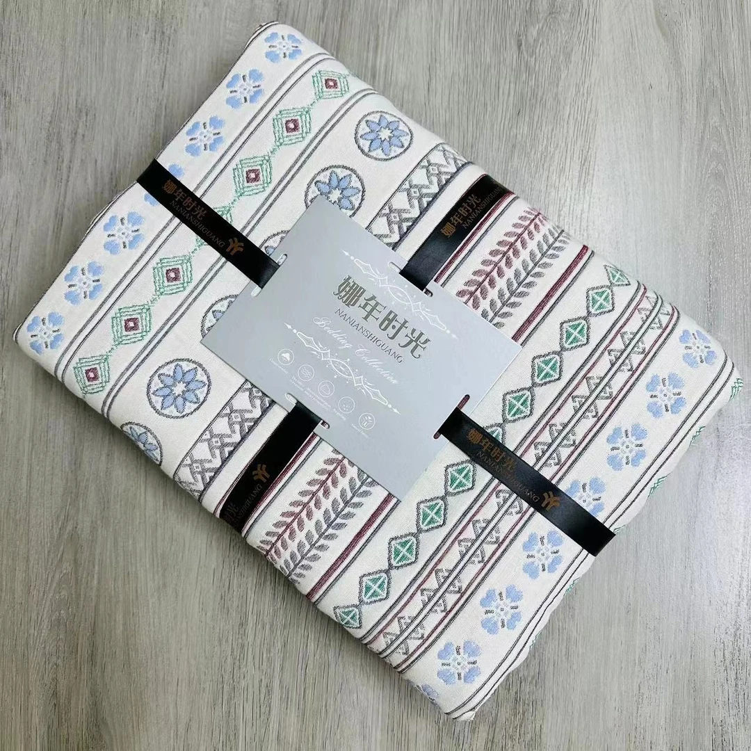 微瑕 异域风情-全棉软凉席床盖2.2*2.4米