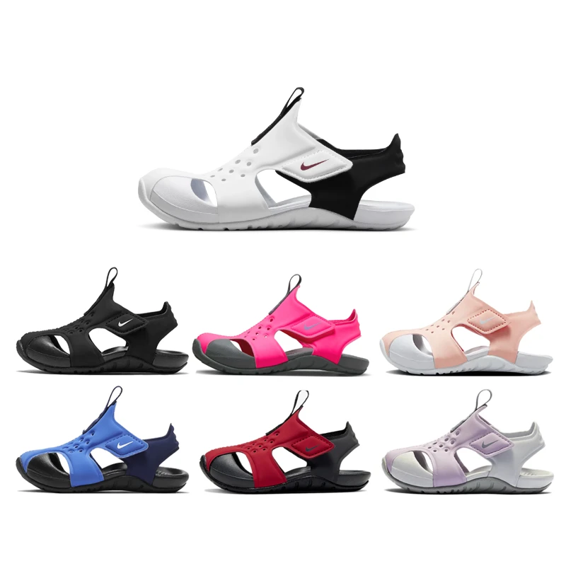 正品耐克NIKE夏季新款儿童小飞机包头凉鞋男童女童透气防滑轻便