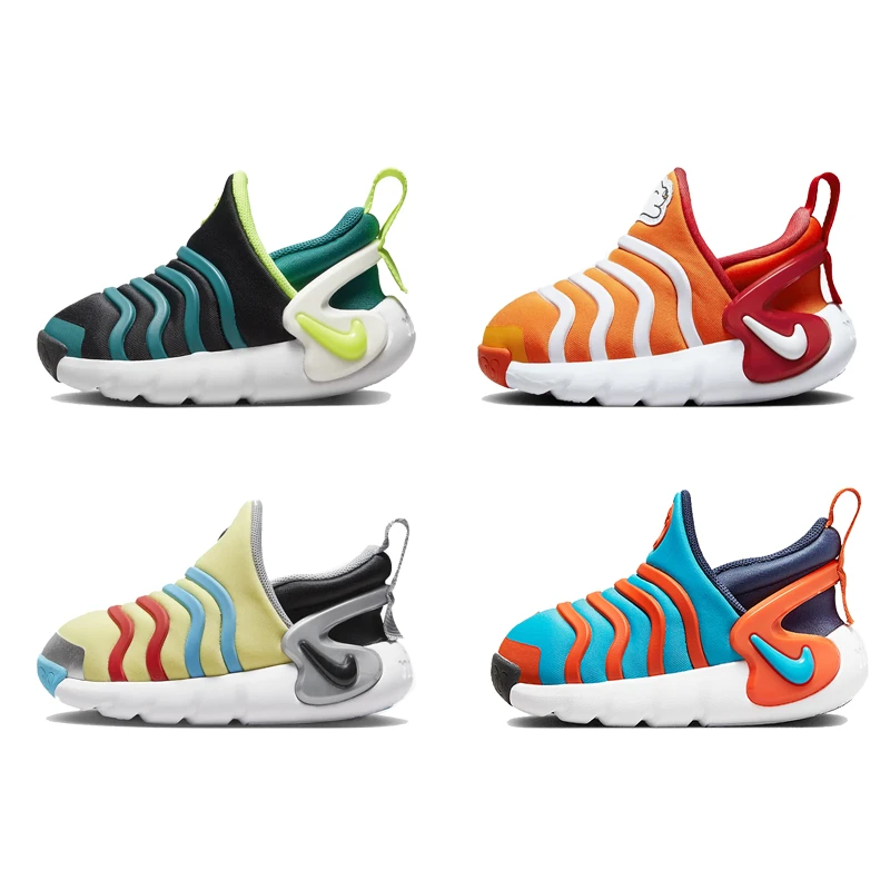 正品NIKE耐克儿童鞋三代毛毛虫男女童一脚蹬舒适休闲学步运动鞋