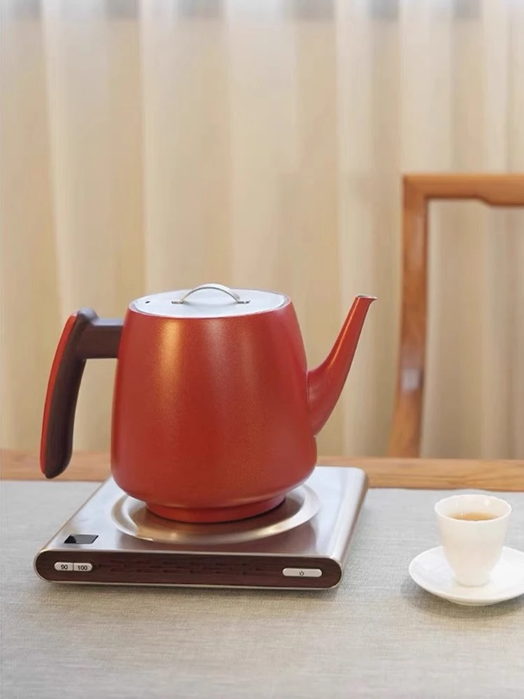 厚台-真空烧水壶皮革把（红色）