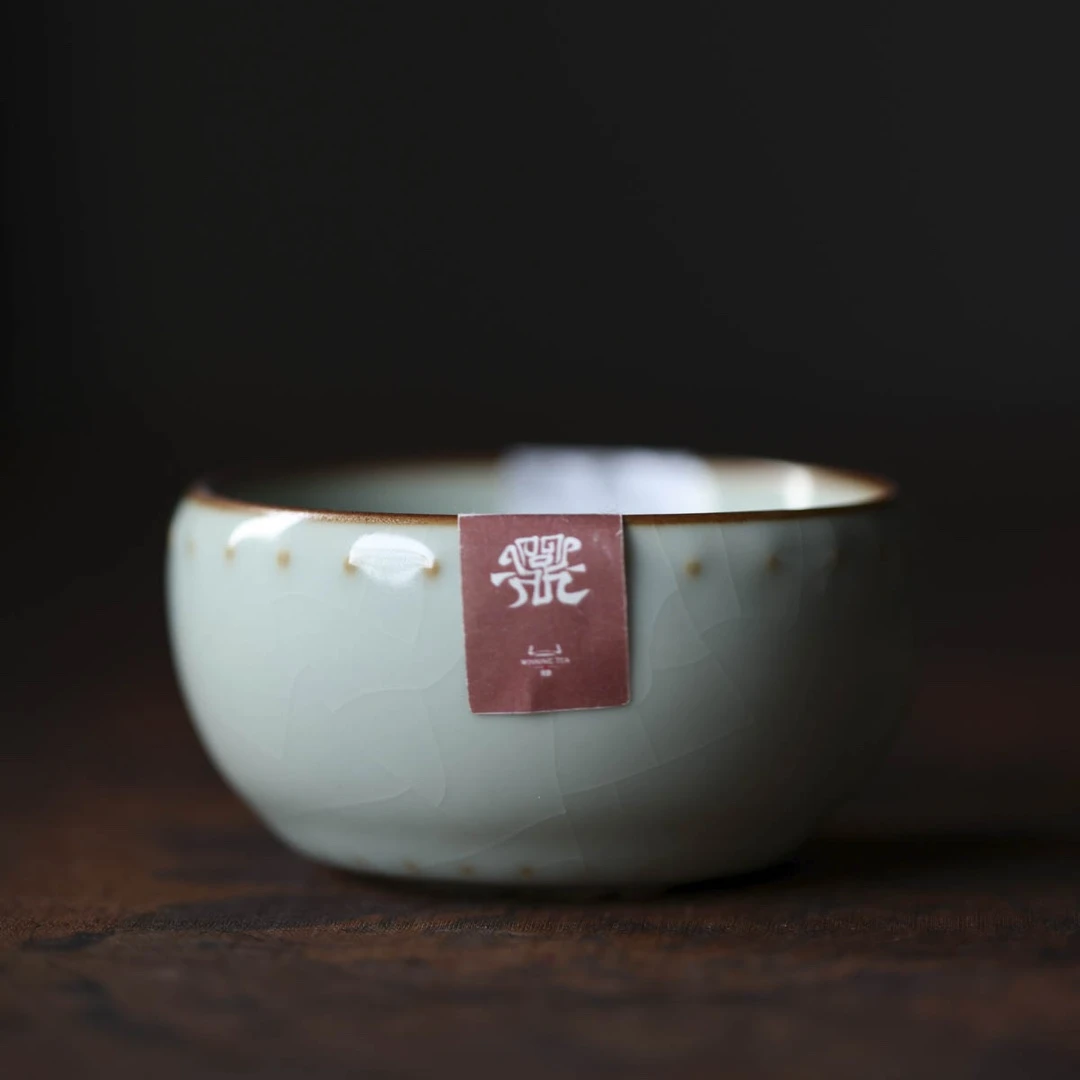 问鼎-天青大战鼓杯-手工陶瓷有差异