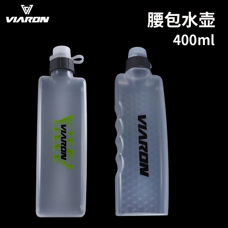 户外旅行运动水壶跑步马拉松补水杯弧形水杯PP5腰包水壶350ML便携