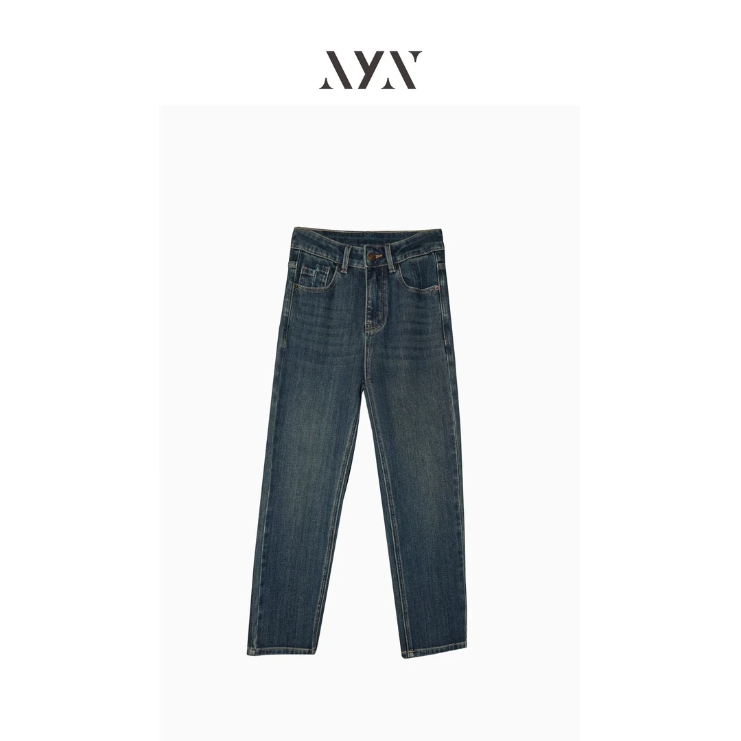 【PJH】1109新款四面弹时尚显瘦百搭烟管牛仔裤