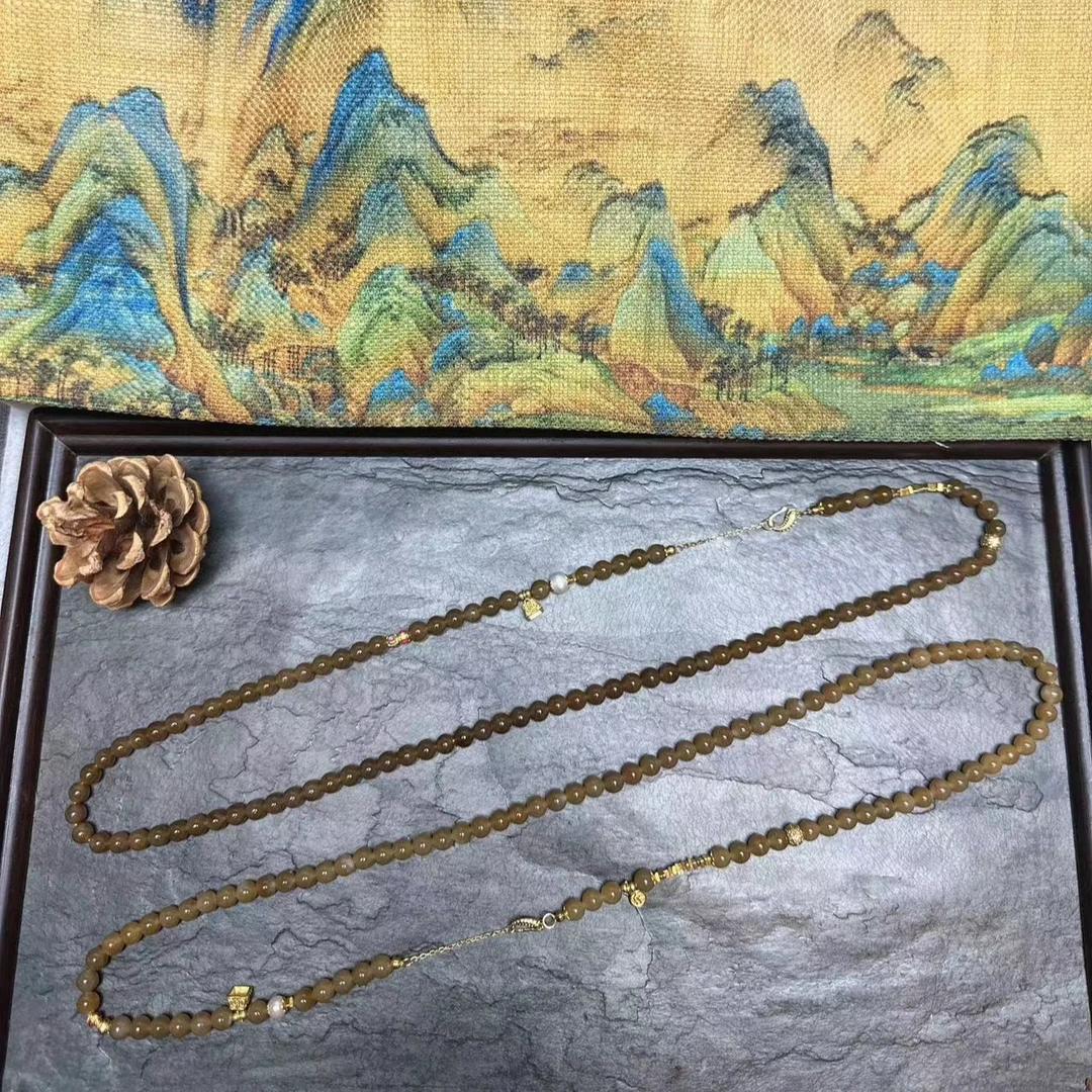 【年终大促】和田玉糖玉（S925银镶嵌）项链YB1020（多样性，发其一）