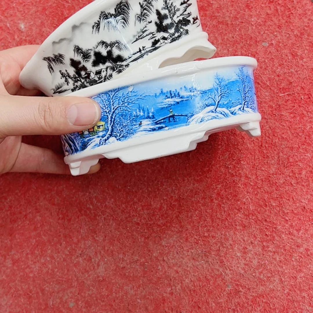 【闪购商品】紫砂花盆917号瑕疵2个不tui不huan