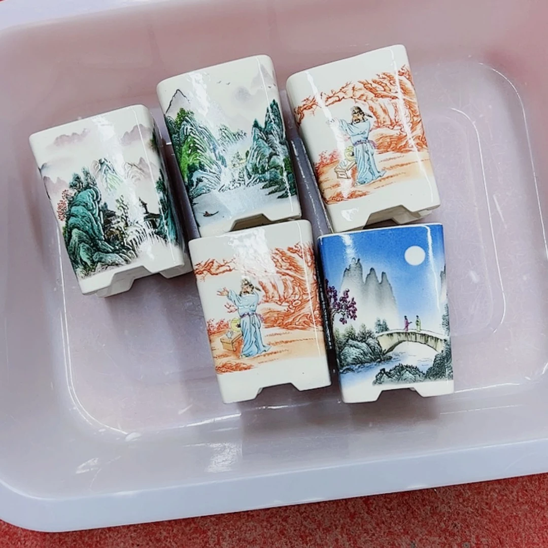【闪购商品】紫砂花盆都***人38号瑕疵5个