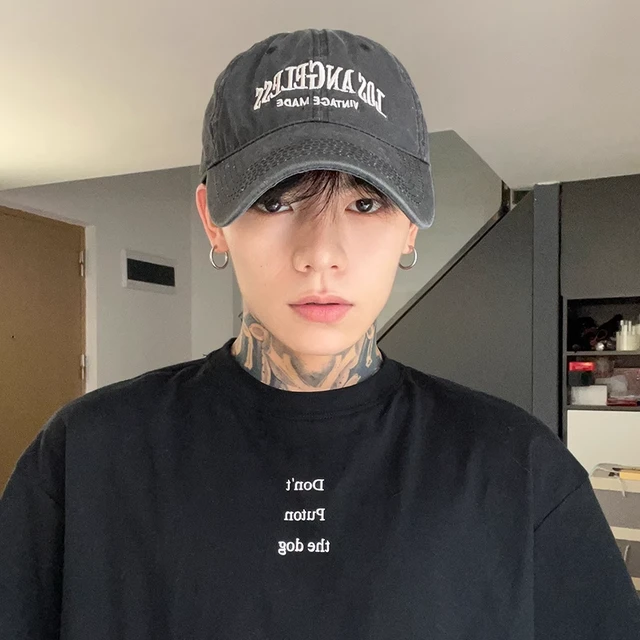 美式大头围帽子男款春秋做旧加大宽帽檐棒球帽潮牛仔复古鸭舌帽女