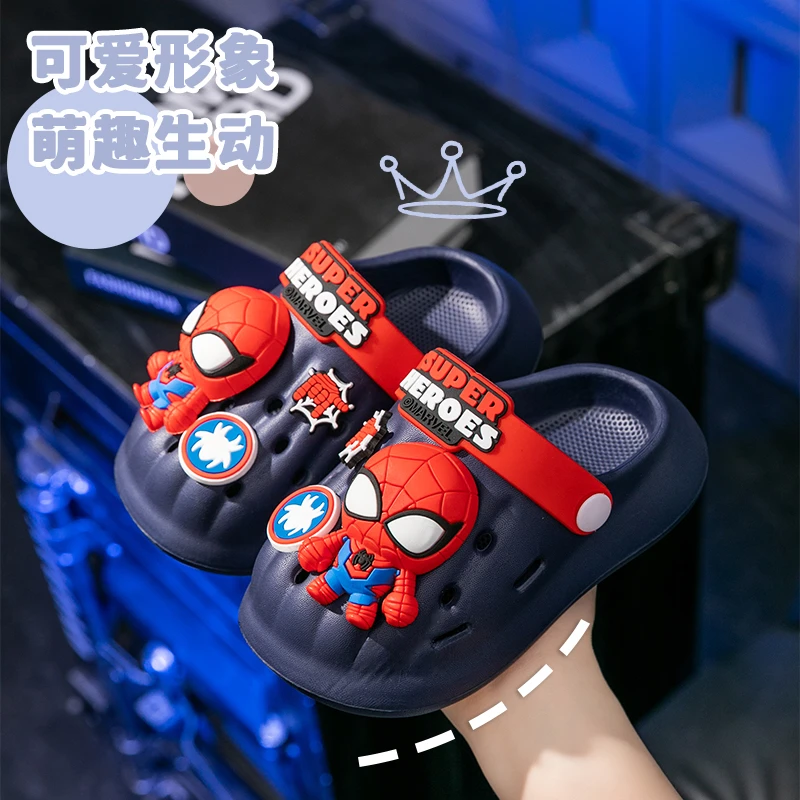 儿童洞洞鞋包头拖鞋宝宝男童幼儿小孩洗澡沙滩防滑软底夏季凉拖