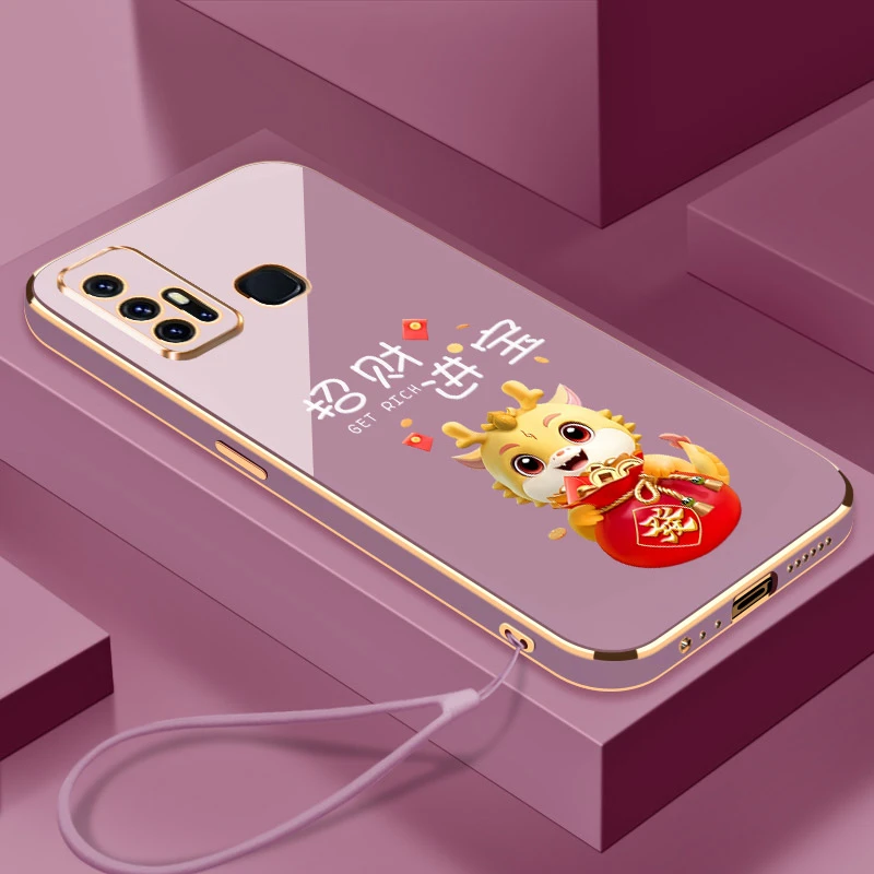 适用vivoz6手机壳V1963A保护套vlvo全包边 z65g软胶防摔超薄招财
