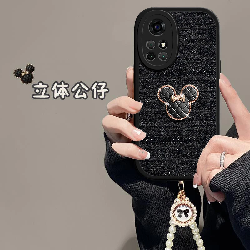 小香风立体公仔手机壳适用华为Nova8Pro保护套网红女款全包小熊