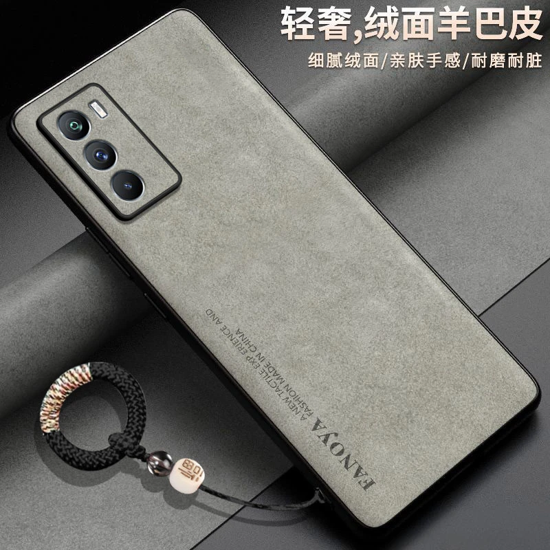 羊巴皮适用vivot1手机壳V2115A硅胶中国风潮牌全包软胶防摔男福字