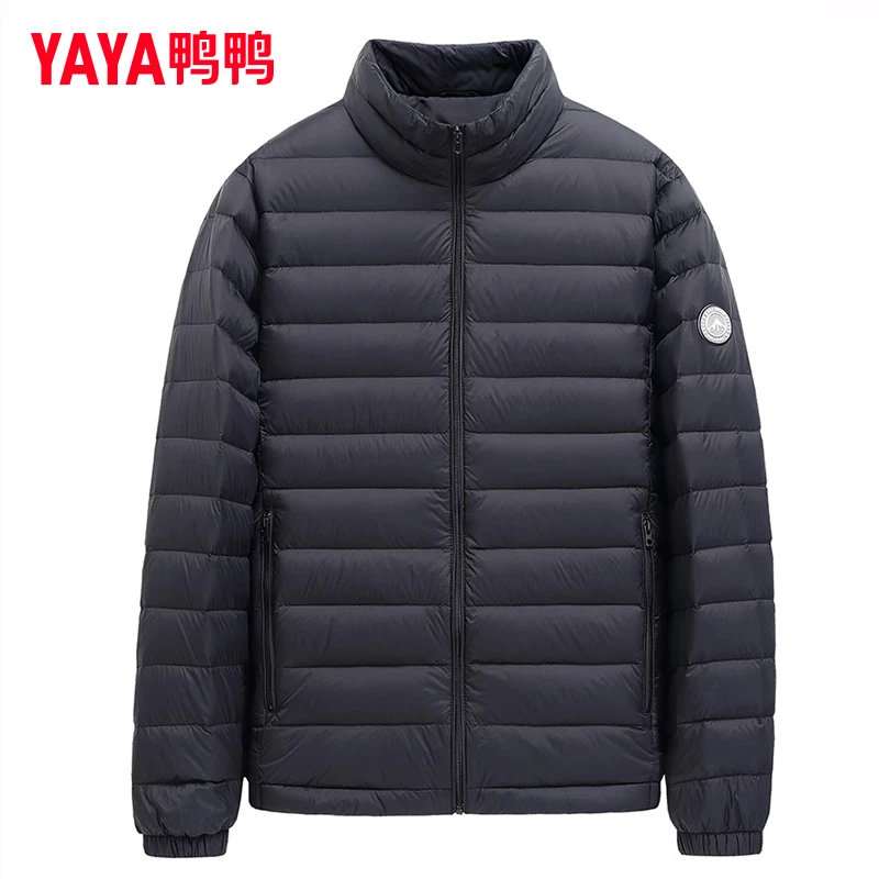 YAYA/鸭鸭羽绒服男冬短款暖保暖轻薄休闲运动薄款外套YE2A726612D