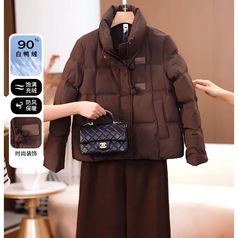 冬装羽绒服短款女外套40岁中老年女装洋气加厚2024新妈妈装