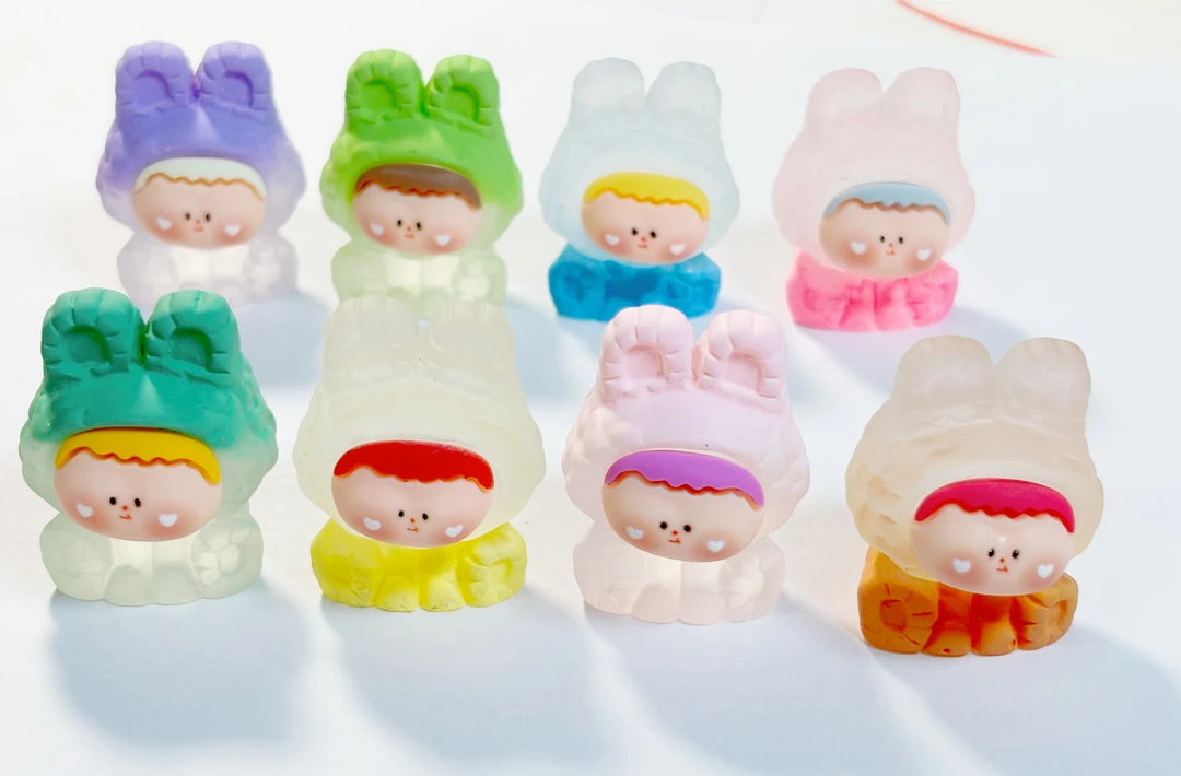 【创意渐变李四】渐变手感漆李四DIY可爱饰品摆件动物微景观