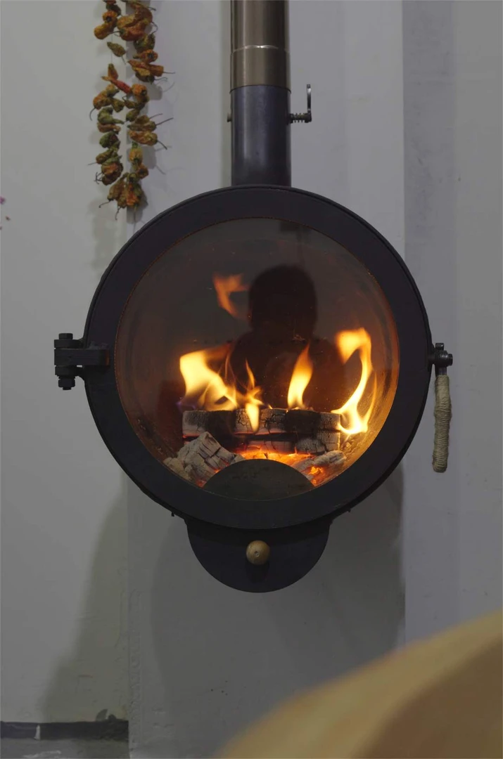 祺心汽车轮毂改造两用真火壁炉户外室内