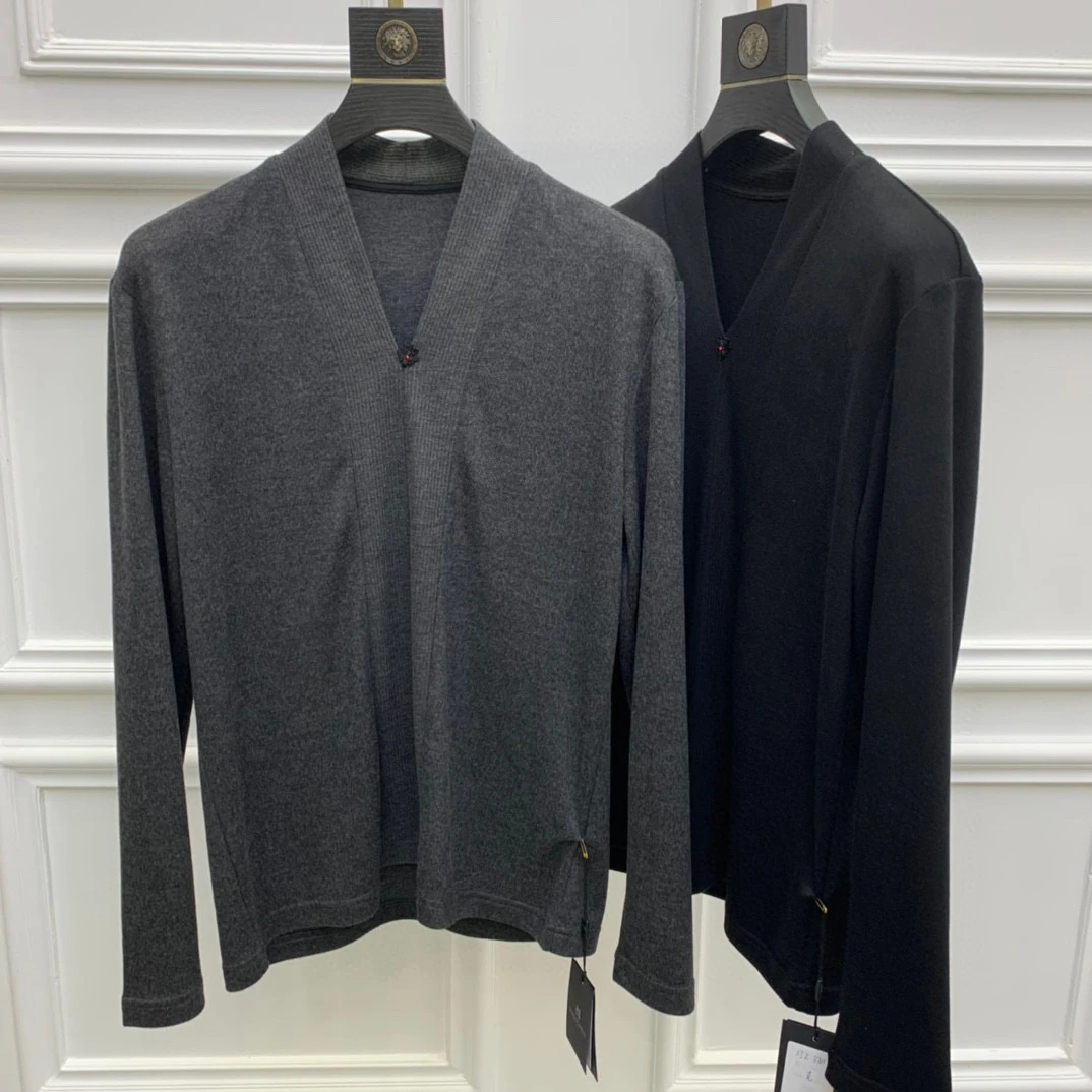 B36-时尚百搭设计感帅气高级打底长袖T恤3701