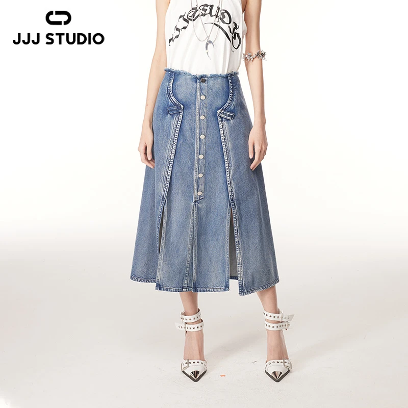 【TO 1】JJJ 牛仔蓝半身裙 JWSZ0310Q001