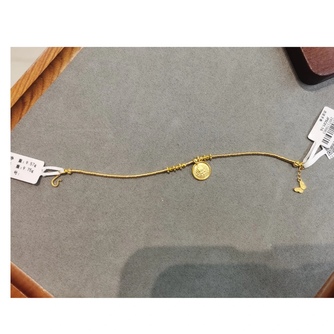 宝裕华黄金足金999 古法手串 精工 黄财神手链