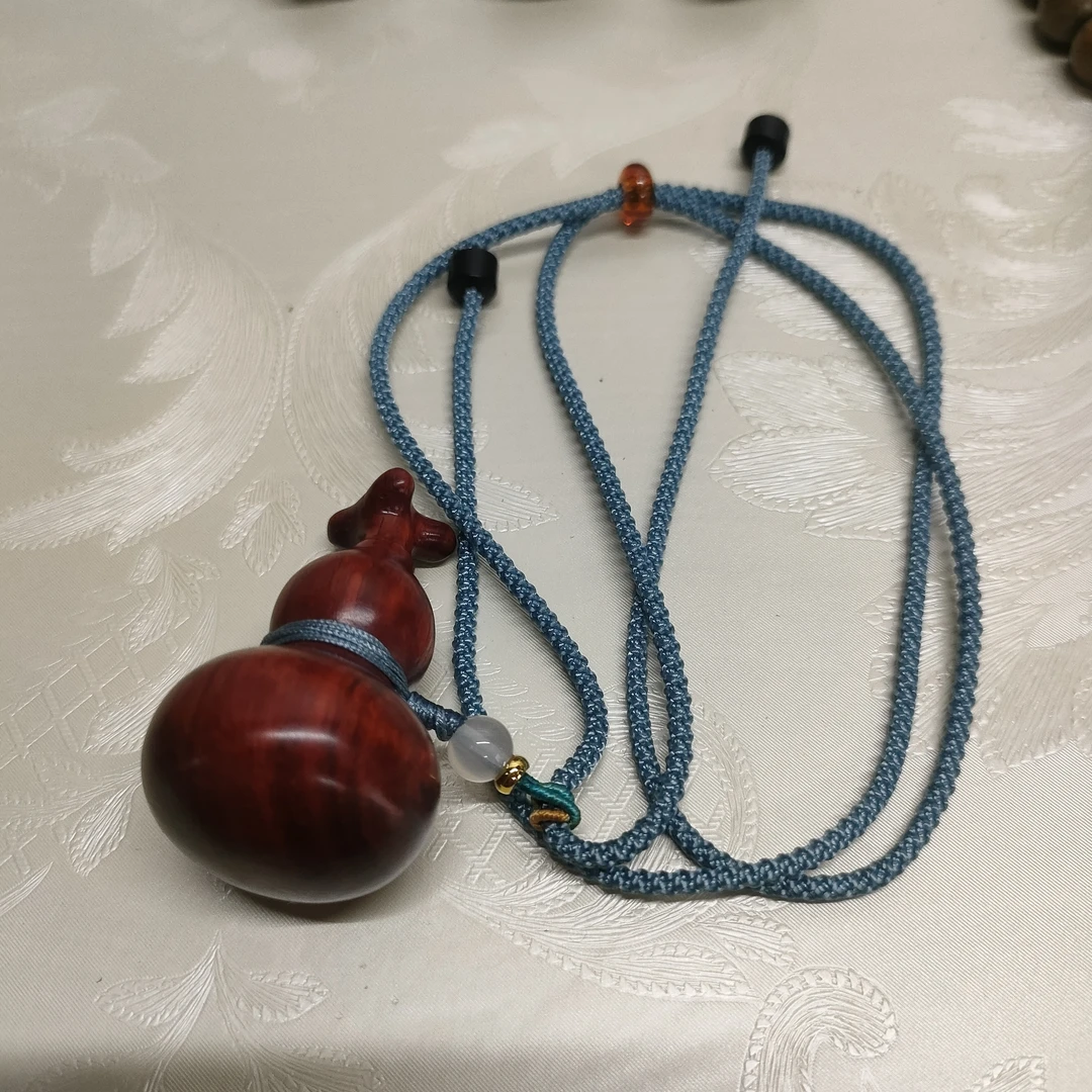 紫檀龙头葫芦挂件精雕工艺品手把件毛衣挂件