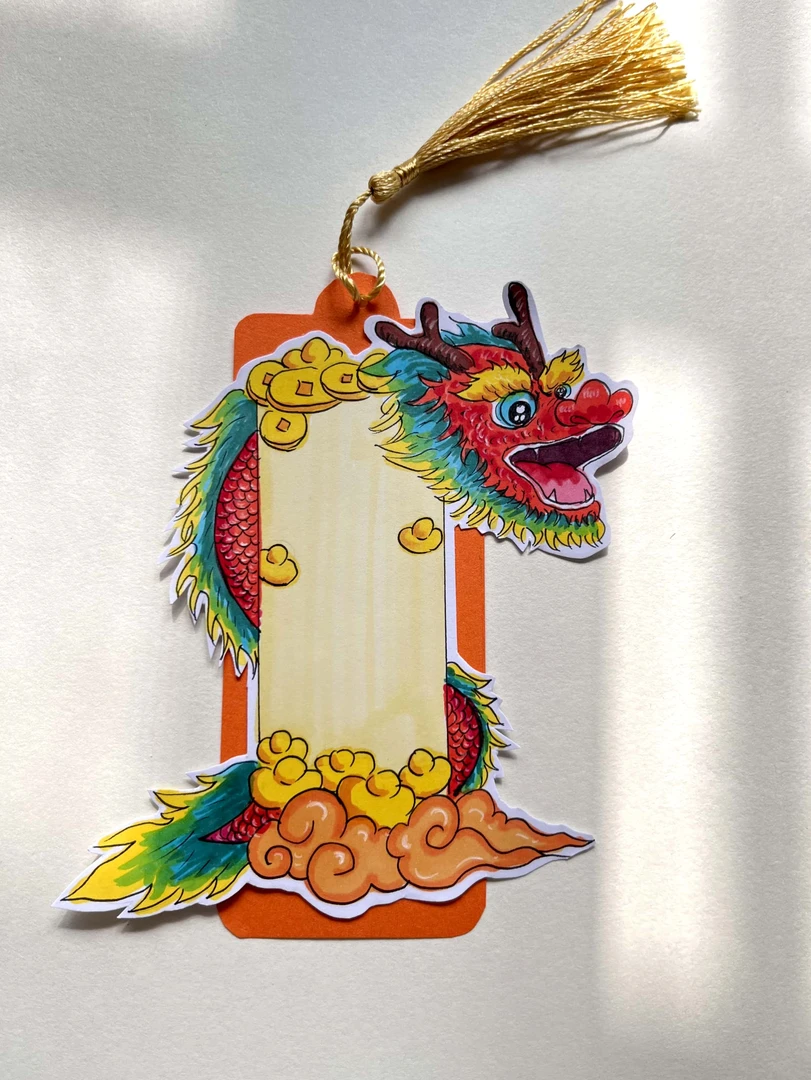 代画卡通书签读书小报绘画手绘书签读书卡儿童画书签定制代画