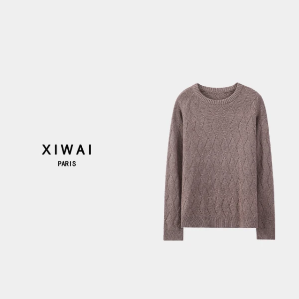 高级男装 秋冬新品24s休闲男针织毛衣简约男款运动百搭套头 9853